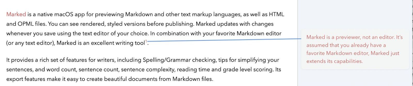 A footnote in the Comments  Sidebar