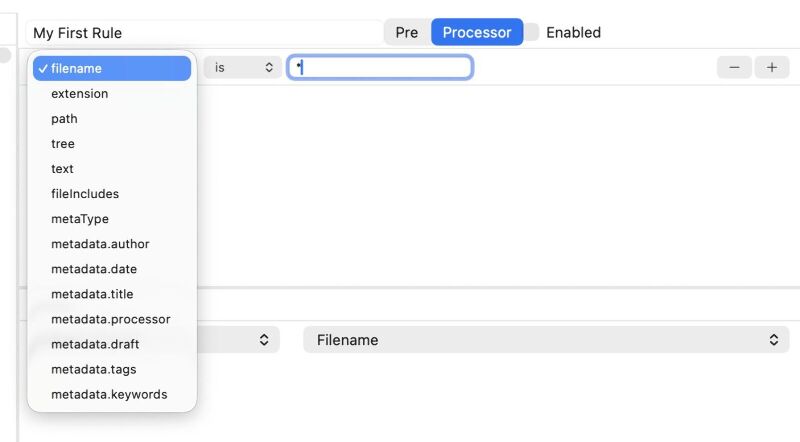 Predicate Editor